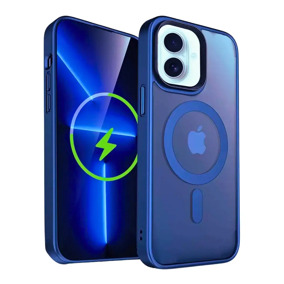 iPhone 16 MagSafe Cam Smoke Twotone Case Blue